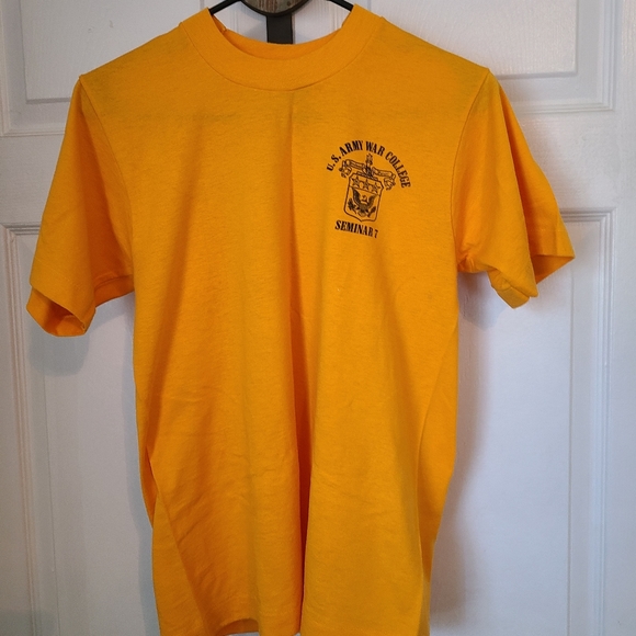 (165) US Army War College T-Shirt, Size Small Color: Yellow - Picture 2 of 6